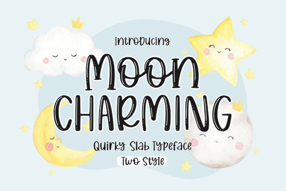 Discover Moon Charming: The Playful Font Duo Captivating Modern Design