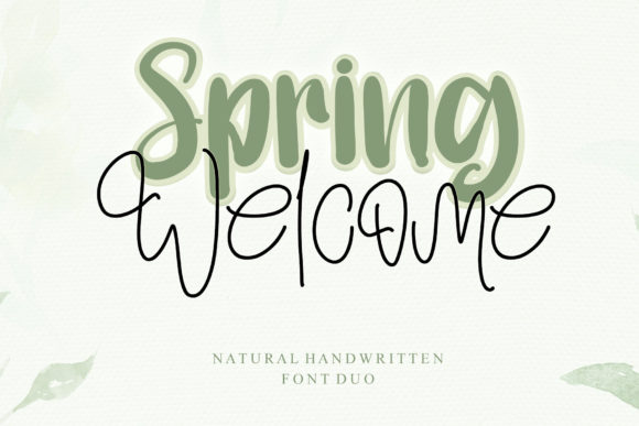 Spring Welcome: A Script Font for Projects with a Personal Touch