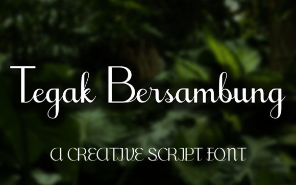 The Flowing Elegance of Tegak Bersambung: A Modern Typeface for Digital Expression
