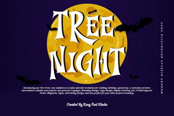 Tree Night: The Playful Serif Font for Creative Projects