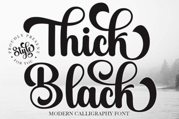 Why Thick Black is the Elegant Font Choice for Modern Designers