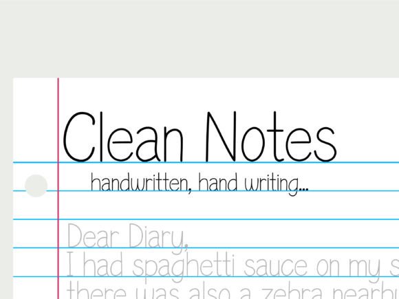 Write Beautifully and Neatly with the Clean Notes Font